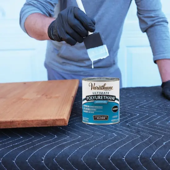 Varathane&reg; 32oz. Crystal Clear Ultimate Water Bases Polyurethane Gloss {3}