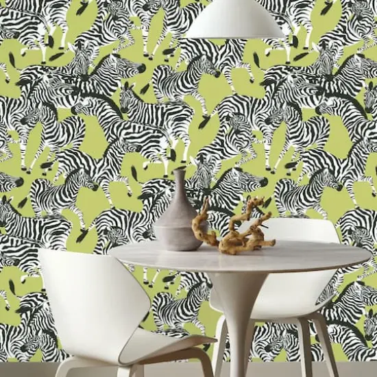 RoomMates Herd Together Peel & Stick Wallpaper Green {6}