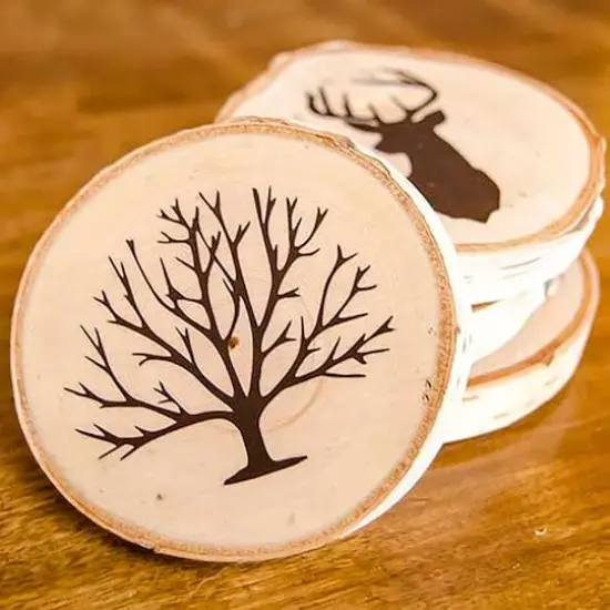 Wilson&reg; Enterprises Birch Coasters, 8ct. {4}
