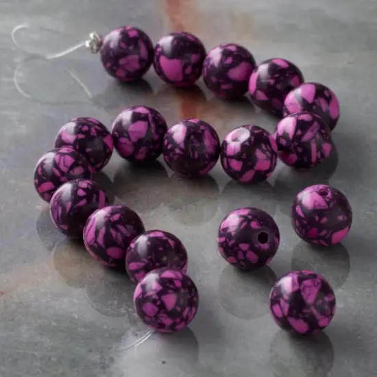10mm Clay Round Beads by Bead Landing&trade; Pink {3}