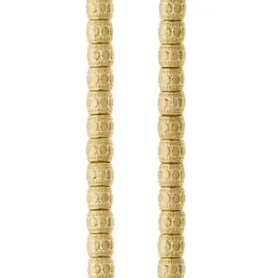 Gold Small Drum Beads, 7mm by Bead Landing&trade; {1}