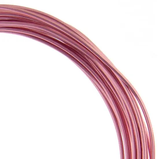 John Bead 12 Gauge Aluminum Jewelry Wire, 30ft. Rose {1}