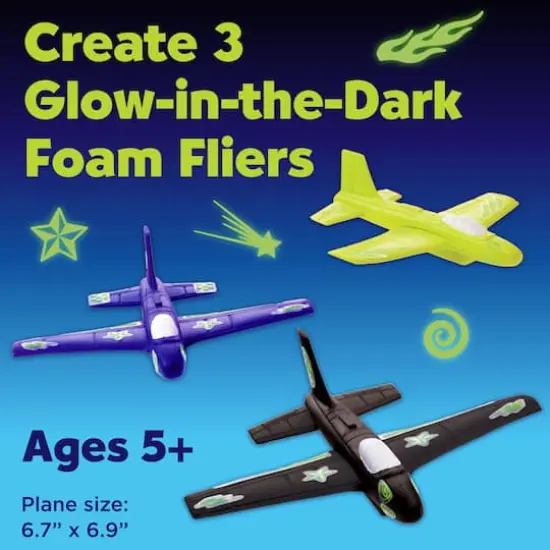 Creativity for Kids&reg; Stunt Squadron&trade; Glow-in-the-Dark Foam Flier Kit {5}