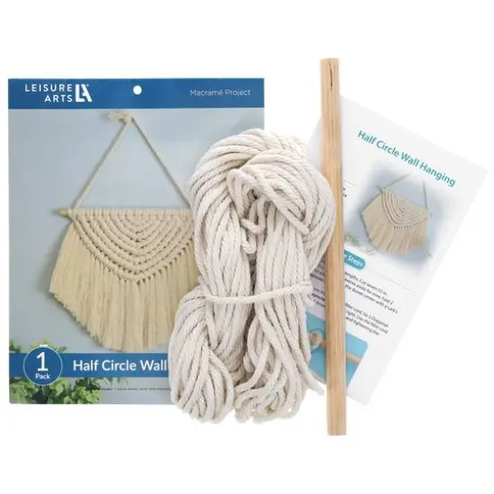 Leisure Arts&reg; Half Circle Hanging Macram&eacute; Kit {4}