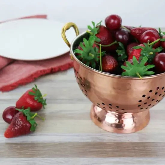 Gibson Home Rembrant 5.7" Copper Mini Colander {7}