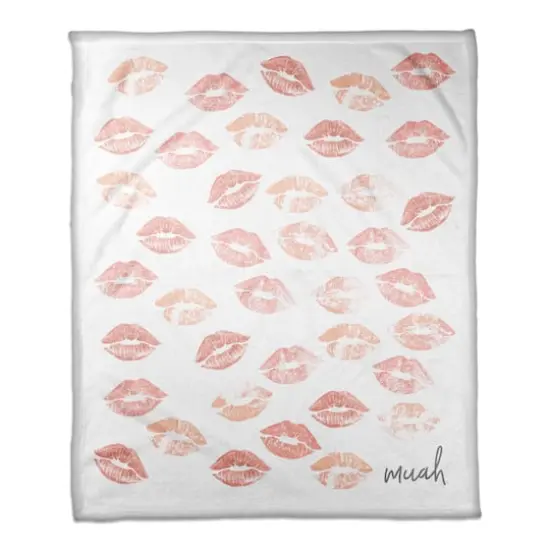 Muah Lips Throw Blanket {1}