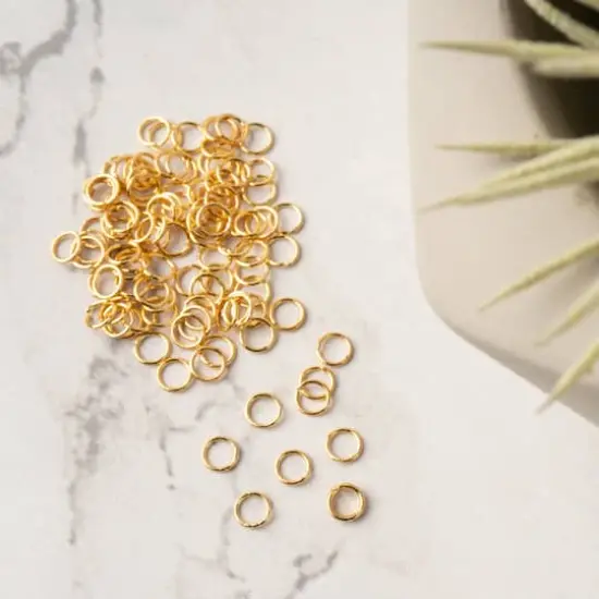 Jump Rings, 100ct. by Bead Landing&trade; 18K Gold {4}