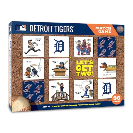 Major League Baseball Licensed Memory Match Game Detroit Tigers {1}