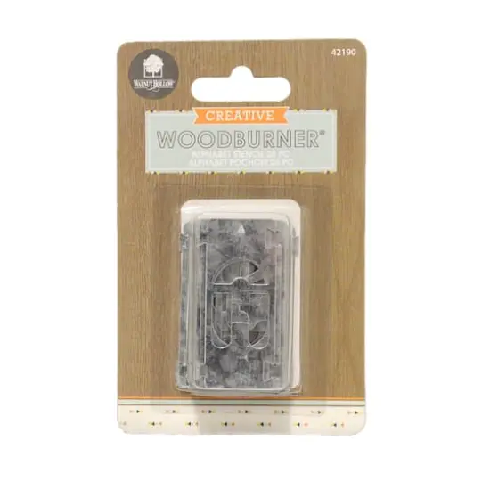 Walnut Hollow&reg; Creative Woodburner&reg; Alphabet Stencils, 26ct. {1}
