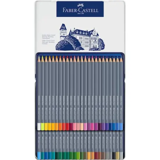 Faber-Castell&reg; Goldfaber Aqua 48 Color Watercolor Pencil Tin Set {1}