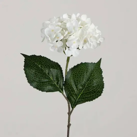 20" White Hydrangea Flower Stems, 3ct. {10}