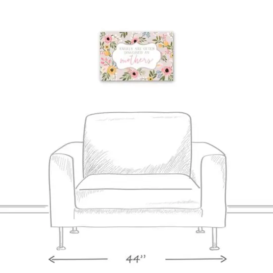 Mothers are Angels Canvas Wall Art {6}