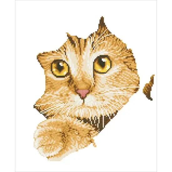 Diamond Dotz&reg; Intermediate Kitten Peek Diamond Facet Art Kit {4}