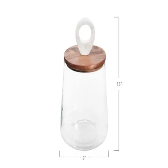 Hello Honey&reg; 15" Round Clear Glass Jar with Lid {4}