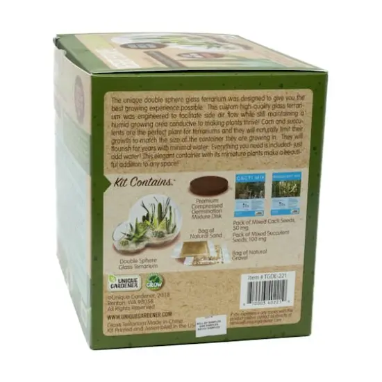 Double Sphere Glass Terrarium - Desert Escape Growarium {5}