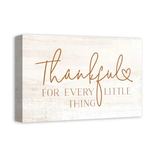 Thankful for Every Little Thing 18" x 12' Canvas Wall Art {3}