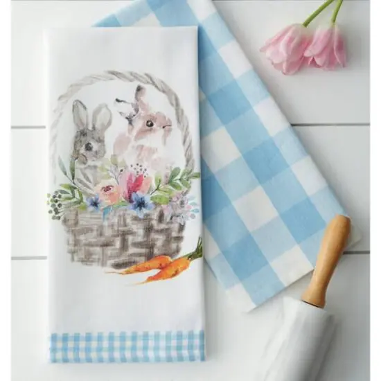 DII&reg; Easter Bunny Basics Dish Towels, 4ct. {5}
