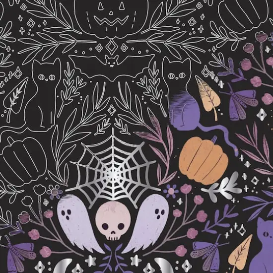 Brea Reese&trade; 9" x 12" Halloween Patterns Scratch Art Paper Pad {5}