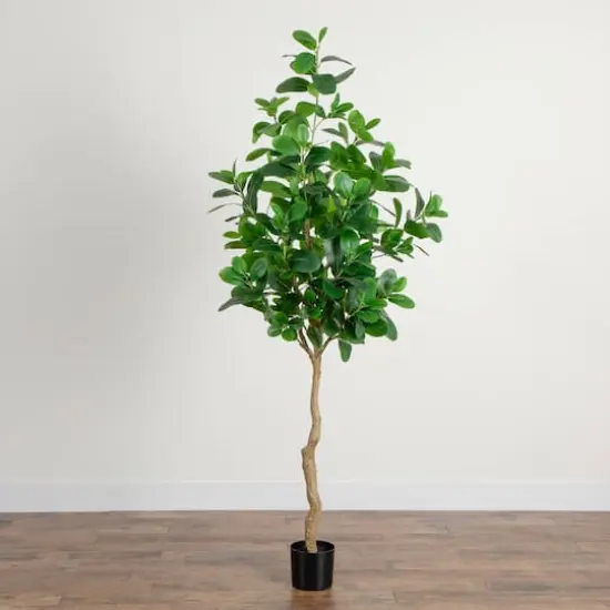 7ft. Artificial Audrey Ficus Tree {4}