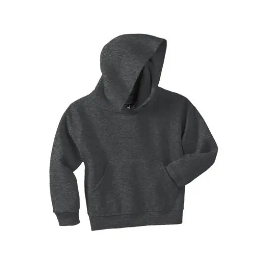 JERZEES® NuBlend® Youth Pullover Hooded Sweatshirt Black Heather {1}