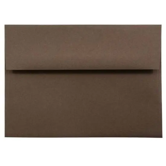 JAM Paper A7 Chocolate Brown Invitation Envelopes, 50ct. {1}