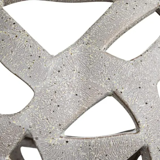 Hello Honey® 9.5" Cream Speckled Reactive Glaze Stoneware Bread Basket {6}