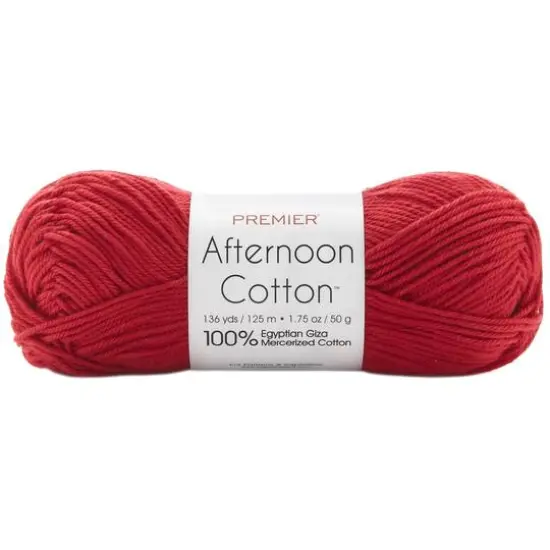 Premier&reg; Afternoon Cotton&trade; Yarn Scarlet {1}