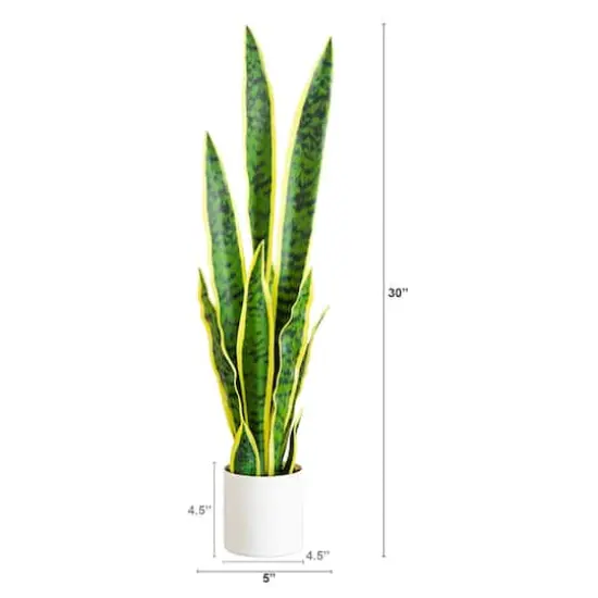30in. Artificial Sansevieria Plant {3}