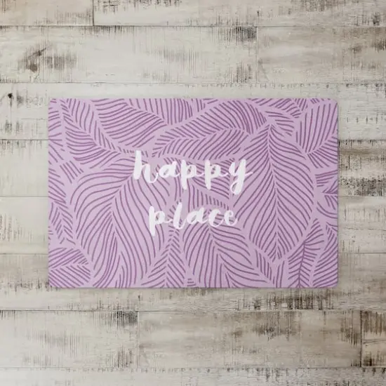 Happy Place Fronds 27" x 18" Floor Mat {3}