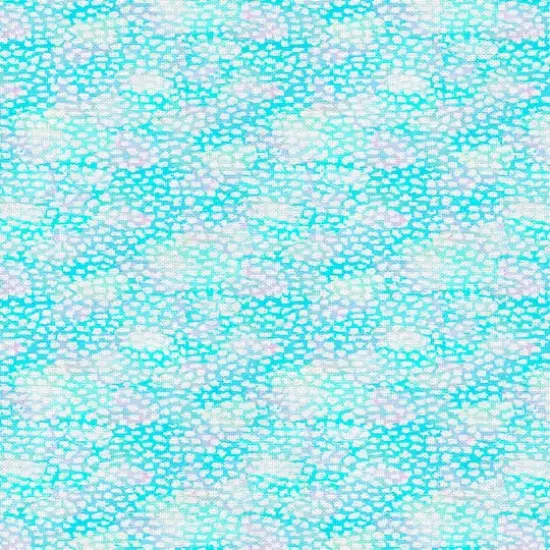 Fabric Editions Turquoise Abstract Dot Cotton Fabric {4}