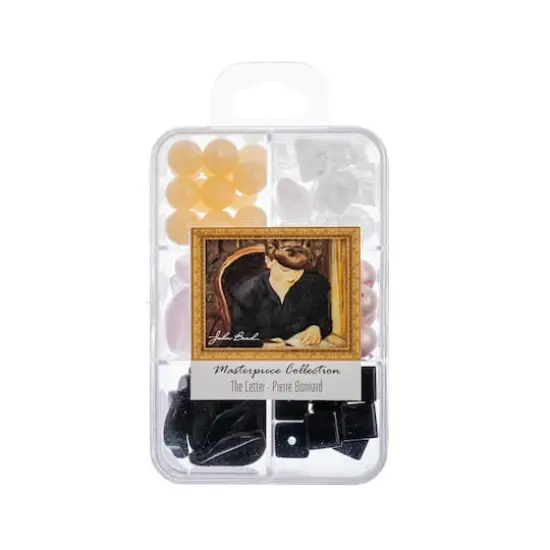 John Bead Masterpiece Collection Glass Bead Box Mix The Letter/Pierre Bonnard {1}