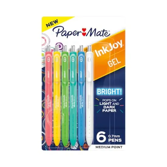 Paper Mate&reg; InkJoy&reg; Bright! 0.7mm Medium Point Gel Pens {1}