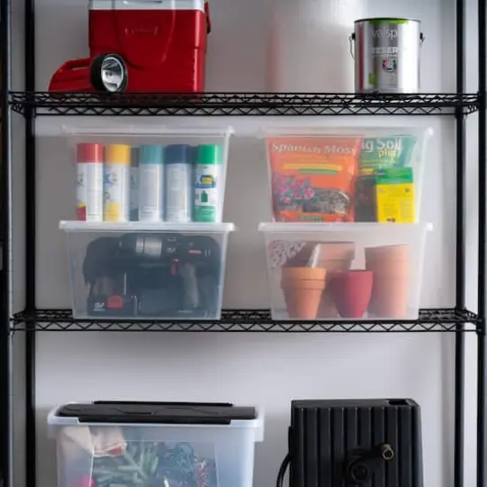 IRIS&reg; 24.5qt. Snap Top Plastic Storage Boxes, 6ct. {3}