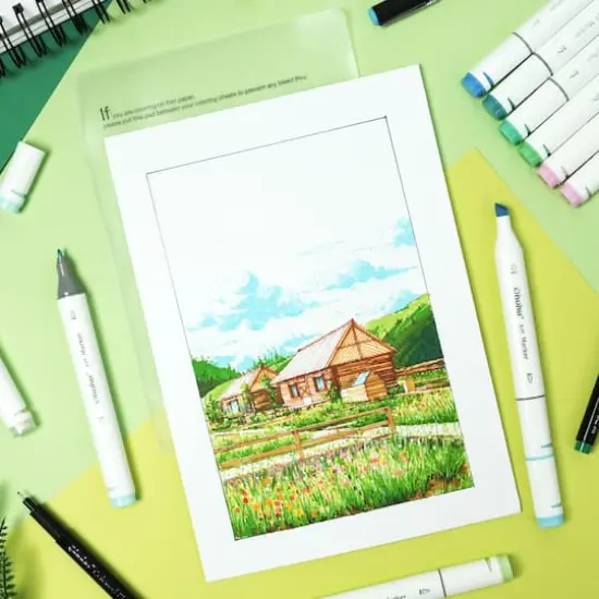 Ohuhu&reg; Oahu 6 Color Primary Alcohol Marker Set {5}