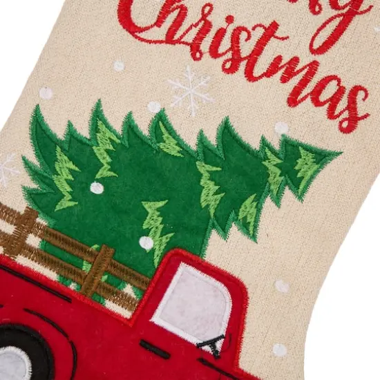 Glitzhome&reg; 21" Truck & Tree Christmas Stockings, 2ct. {7}