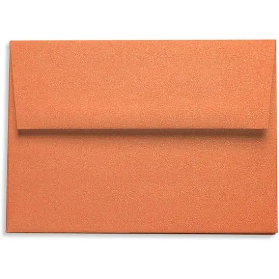 JAM Paper A10 Metallic Invitation Envelopes, 25ct. Flame Orange Stardream {1}