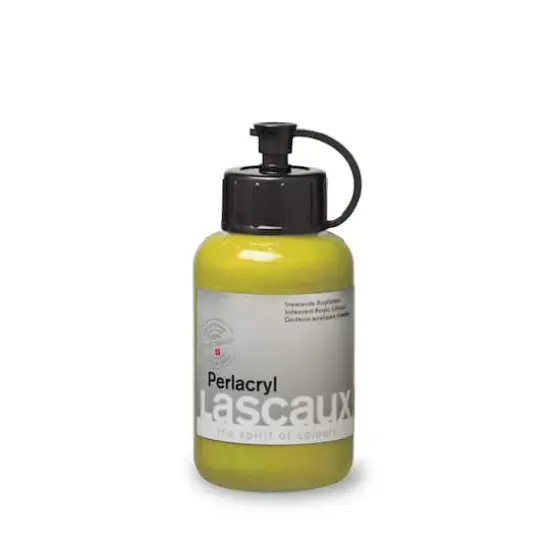 Lascaux Pearlacryl Paint, 85mL 201 Lemon Yellow {1}