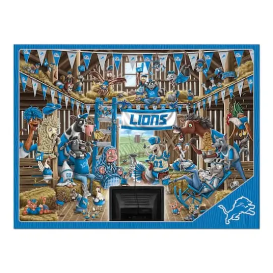 NFL Barnyard Fans 500 Piece Puzzle Detroit Lions {5}