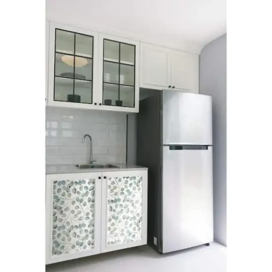 RoomMates Cat Coquillette Eucalyptus Peel & Stick Wallpaper Blue and White {4}