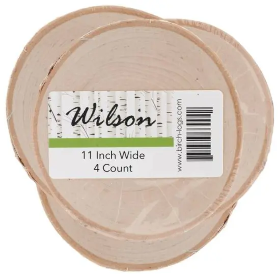 Wilson&reg; Enterprises 11" Thick Birch Rounds, 4ct. {1}