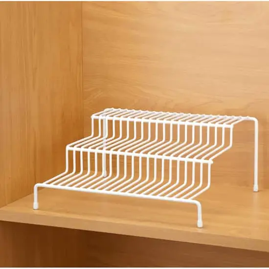 Kitchen Details 10" 3-Tier Spice Rack Shelf OrganizerWhite {6}