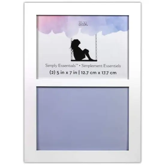 Simply Essentials™ 2 Opening 5" x 7" White Flat Collage Frame by Studio Décor® {5}