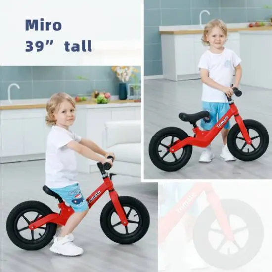Trimate Red 2 Wheel Balance Bike {6}