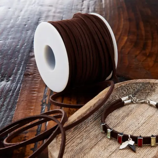 Suede Leather Lace by ArtMinds&trade; Dark Brown {3}