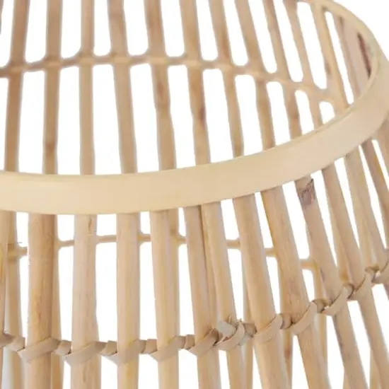 15" Bamboo Handmade Open Frame Round Vase {4}