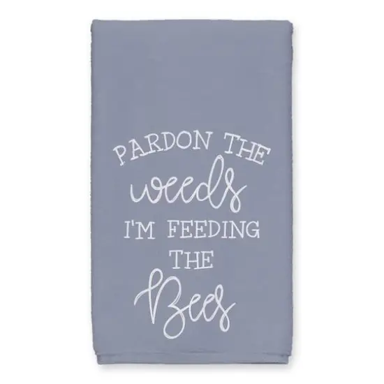 Feeding The Bees Tea Towel Set Blue {3}