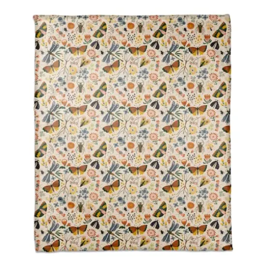 Bug Collection 50" x 60" Coral Fleece Blanket {1}