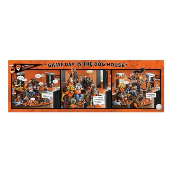 College Game Day in the Dog House 1,000 Piece Puzzle Oklahoma State Cowboys {5}