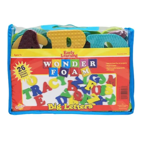 WonderFoam&reg; Big Letters, Multicolored, 26ct.  {1}
