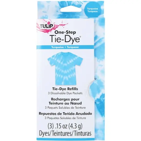 Tulip&reg; One-Step Tie-Dye Refills, 3ct. Turquoise {1}